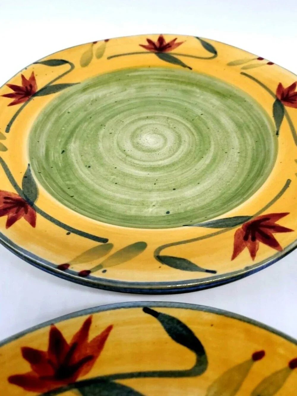 Pier 1 Hand Painted (Elizabeth) Salad Plates 8.25